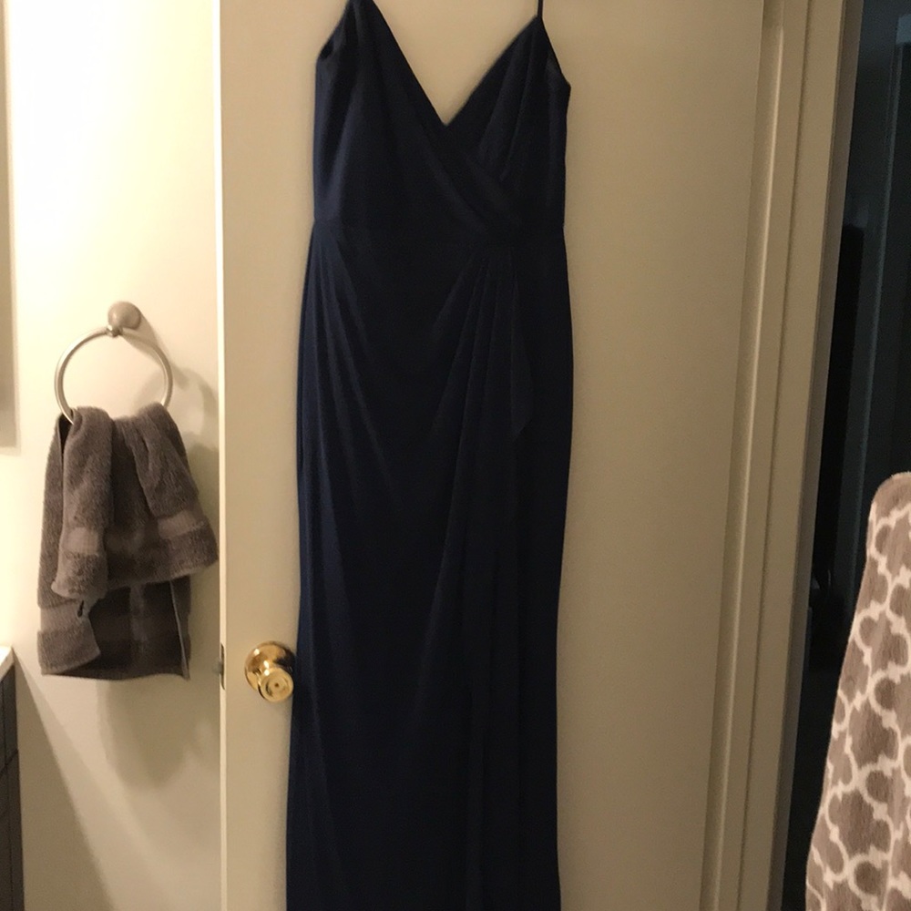 Navy blue maxi dress
